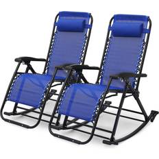 Outdoor Rocking Chairs MoNiBloom Outdoor Lounger Rocking