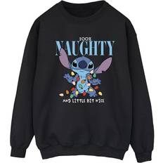 Gensere Disney Lilo & Stitch Naughty & Nice Sweatshirt Black