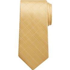 Calvin Klein Yellow Clothing Calvin Klein Men's Etched Windowpane Tie Yellow Yellow