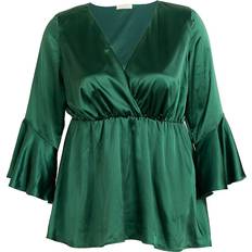 Top fara bretele Emerald Green - marimea S - La Maniera Boutique