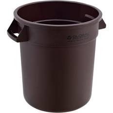Global Industrial Trash Can, 10 Gallon, Brown