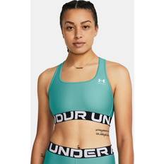 Damen - Türkis BHs Under Armour Hg Authentics Branded Sports Bra Support Blue Woman