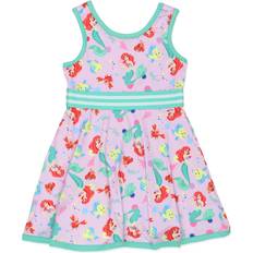 Dresses Happy Threads The Little Mermaid Ariel Toddler Girls Female Fit and Flare Ultra Soft Tank Dress DPG815DS