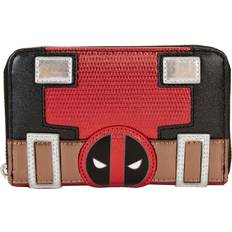 Loungefly Loungefly Marvel Metallic Deadpool Cosplay Zip Around Wallet - Multicolour