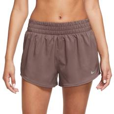 Sportswear Garment - Women Shorts Nike One Women's Dri-FIT Mid-Rise 3" Brief-Lined Shorts, Medium, Smokey Mauve