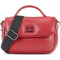 Karl Lagerfeld Handbags Karl Lagerfeld Women's Leather Crossbody Bag Classic Red