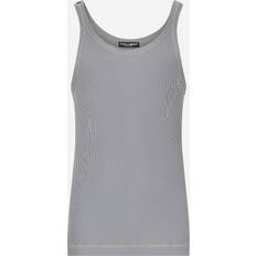 Dolce & Gabbana Herren Tanktops Dolce & Gabbana Top aus Baumwoll-Jersey Grau