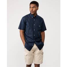 Gant Herren Hemden Gant Mens Regular Fit Short Sleeve Poplin Shirt Marine