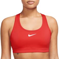 Nike Women Bras Nike Women's Swoosh Medium Support Padded Sports Bra - University Red/White