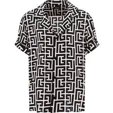 Balmain Monogram Shirt - Ivory/Black