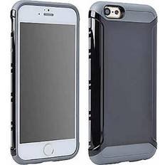 BLACK/GRAY LIGHT ARMOR HYBRID CASE COVER FOR APPLE iPHONE 6 6s