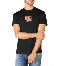 Diesel Polyester T-shirts Diesel Men's T-diegos-b10_0gram Black Round T-shirt