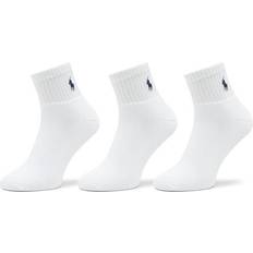 Polo Ralph Lauren Weiß Socken Polo Ralph Lauren 3-Pack Sport Quarter Socks White