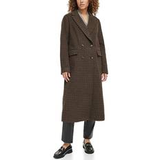 Levi's Coats Levi's Women's Houndstooth Double Breasted Long Coat Black/brown Houndstooth Black/brown Houndstooth