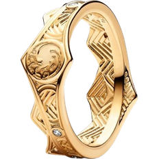 Gold Plated - Women Rings Pandora Game of Thrones House of the Dragon Crown Ring - Gold/Diamonds