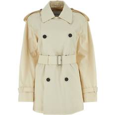 Red Coats Burberry Short Gabardine Trench Coat