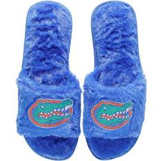 Slippers Foco Women's Royal Florida Gators Rhinestone Fuzzy Slippers Royal Royal