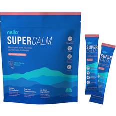 Nello Supercalm Powdered Drink Mix, Raspberry Lemonade, L Theanine, Ksm-66 Ashwagandha, Magnesium Glycinate, Vitamin D 3, Supplements for Relaxation & Focus