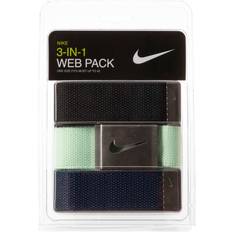 Nike Cotton Belts Nike Men's Web Golf Belt 3-Pack, Navy/Mint
