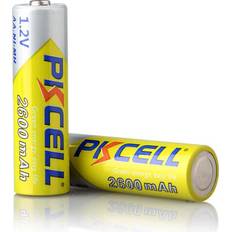 PKCELL Rechargeable AA Battery 2600mAh 2-pack