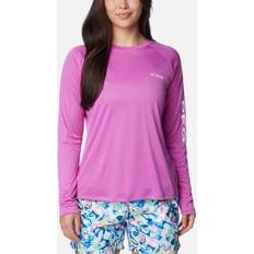 Columbia Women PFG Tidal Tee II Long Sleeve Shirt- Pink