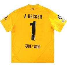 Sports Fan Apparel Nike 2021-2022 Liverpool Away Goalkeeper Shirt Yellow