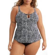 Tankinis Elomi Plus Pebble Cove Tankini Top Black