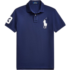 Custom Slim Fit Big Pony Mesh Polo Shirt - Newport Navy