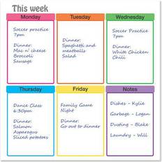 Planning Boards Dry Erase This Week at a glance-Magnet