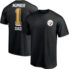 Fanatics Atlanta Braves Sports Fan Apparel Fanatics Men's Branded Black Pittsburgh Steelers #1 Dad T-Shirt