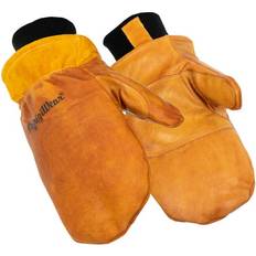 Gold - Men Mittens RefrigiWear Men's Latex Dipped Insulated Leather Mittens Gold Gold