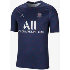 FC Barcelona Game Jerseys Jordan PSG 2021-2022 Pre-Match Training Shirt Navy