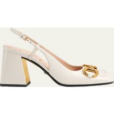 Gucci Women Heels & Pumps Gucci Baby 75mm Horse Bit Slingback Pumps