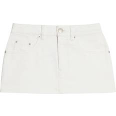 Ami Paris White Skirts Ami Paris White Five-Pocket Denim Miniskirt WAIST