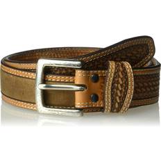 Unisex Belts Ariat Unisex-Adult's Basket Billet Double Stitch Edge Belt, brown