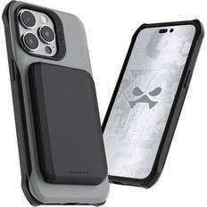 Apple iPhone 15 Pro Wallet Cases Ghostek Exec iPhone 15 Pro Wallet Case, Compatible with MagSafe Accessories, Detachable Magnetic Credit Card Holder, Kickstand 6.1 Inch, Gray