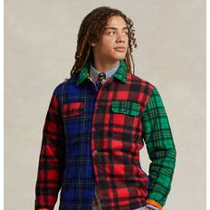 Polo Ralph Lauren Red Outerwear Polo Ralph Lauren Plaid Brushed Fleece Shirt Jacket in Martin Red Multi Holiday