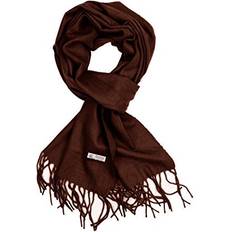Brown Scarfs Plain Solid Color Cashmere Feel Classic Soft Luxurious Winter Scarf For Men Women Brown