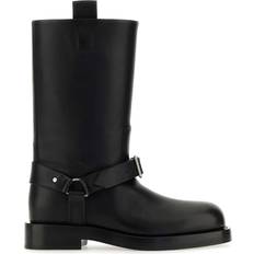 Burberry Men Boots Burberry Black Leather Ankle Boots Black
