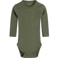 Hust & Claire Berry Rib Wool Body L/S - Dusty Green (19638035-3450)