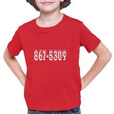 Youth 8675309 Funny Retro 80's T-shirt - Red