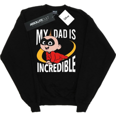 Disney Boy's The Incredibles My Dad Mr Incredible Sweatshirt - Black