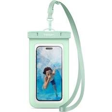 Wasserdichte Hüllen Spigen A601 UNIVERSAL WATERPROOF CASE MINT Universal Smartphone Hülle, Grün