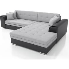 Sarra Black/Light Gray Sofa 295cm