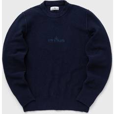 Linen - Men Sweaters Stone Island Navy Embroidered Sweater