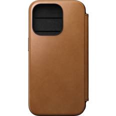 Apple iPhone 15 Pro Wallet Cases Nomad Klappetui für iphone 15 pro case cover handyhülle futeral hülle tasche Braun 0.2 kg