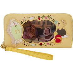 Wallets & Key Holders Loungefly Disney: Beauty And The Beast Princess Series Lenticular Zip Around Wristlet Wallet