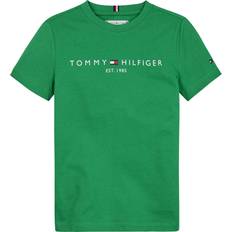 Baumwolle Oberteile Tommy Hilfiger Boy's Essential Logo Crew Neck T-shirt - Olympic Green