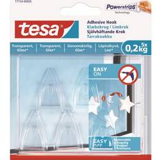 Glass Veggdekorasjoner TESA Adhesive Transparent Bildekrok 5st