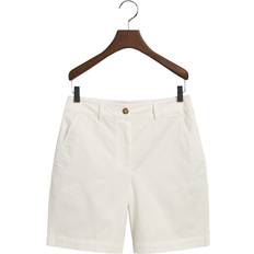 Gant Women Pants & Shorts Gant Damen Chino Klassische Shorts, Eggshell